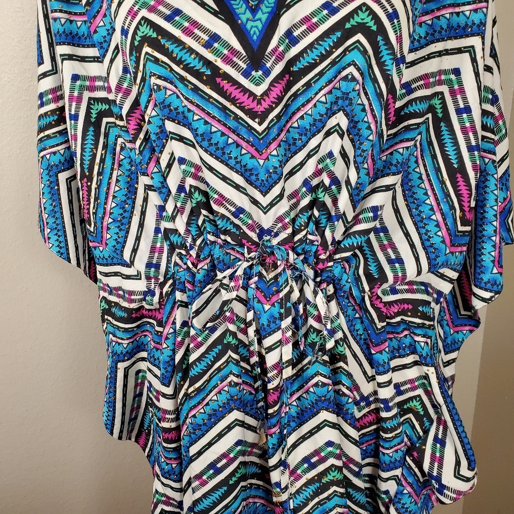 Riveria Sun Caftan/Cover Up One Sz. - Picture 3 of 10